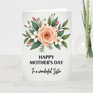 Zusters Dag Bloemenkaart Kaart