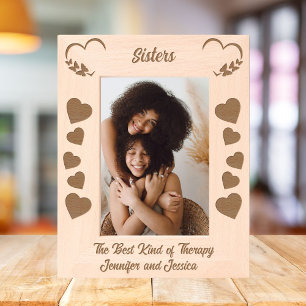 Zusters - de beste therapie gegraveerde lijstjes