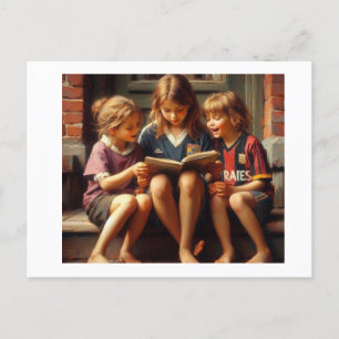 Zusters De Lezer Briefkaart