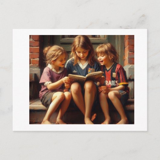 Zusters De Lezer Briefkaart (Voorkant)