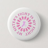 Zuster's Fight Breast Cancer Awareness Button (Voorkant)