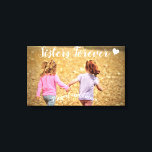 Zusters Forever Fotosjabloon Verpakt Canvas Art<br><div class="desc">Upload je eigen foto naar creëer dat unieke stuk! Perfect cadeau voor die speciale zus in je leven. Dit ontwerp is gemaakt door middel van digitale kunst. Het kan worden gepersonaliseerd in het gebied dat wordt geleverd door het wijzigen van de foto en / of tekst. U kunt de tekst...</div>