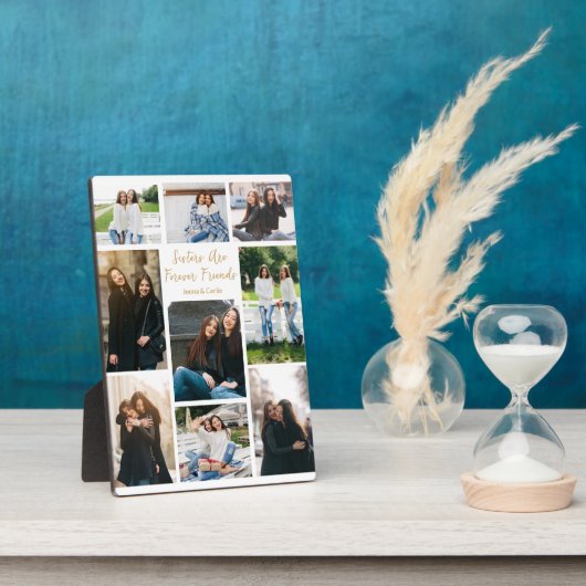 Zusters Forever Friends Collage Custom Quote Foto Fotoplaat (Zijkant)