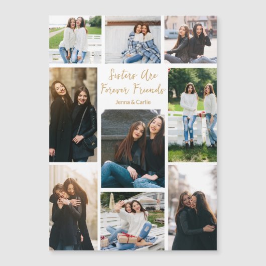 Zusters Forever Friends Fotocollage Aangepaste off (Voorkant)