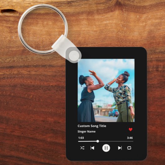 Zusters Foto aangepast Song Sleutelhanger (Voorkant)