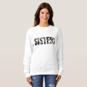 Zusters Foto Collage Basis T-shirt (Voorkant volledig)