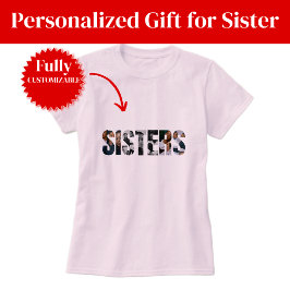 Zusters Foto Collage Dames T-Shirt