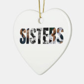 Zusters Foto Collage Ornament Cadeau (Links)