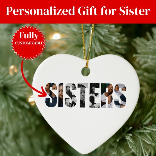 Zusters Foto Collage Ornament Cadeau