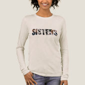 Zusters Foto Collage Shirt Met Lange Mouwen (Voorkant)