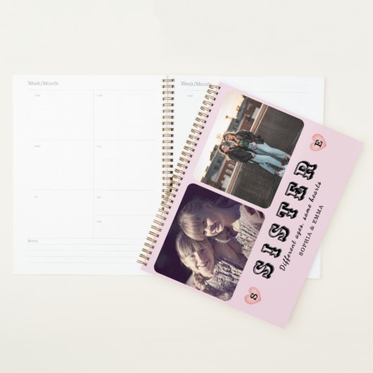 Zusters Foto Planner – Verschillende Leeftijden, D (Display)