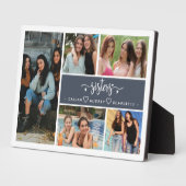 Zusters Fotocollage Beste Familie Fotoplaat (Zijkant)