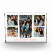 Zusters Fotocollage met 5 foto's & aangepaste teks (Voorkant)
