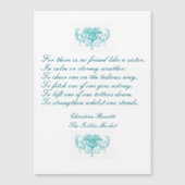 Zusters  gedicht door Rosetti in Blue Ink (Voorkant)