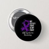 Zusters gevecht is mijn bewustzijn van het vechtsy ronde button 5,7 cm (Voorkant /achterkant)