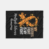Zusters gevecht is mijn strijd tegen multiple scle fleece deken (Voorkant (Horizontaal))