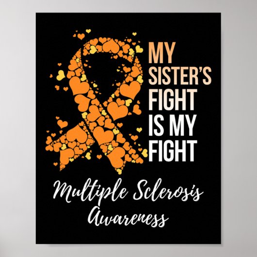 Zusters gevecht is mijn strijd tegen multiple scle poster (Voorkant)