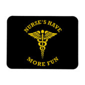 Zuster's hebben meer bonte kaduceus magneet (Horizontaal)