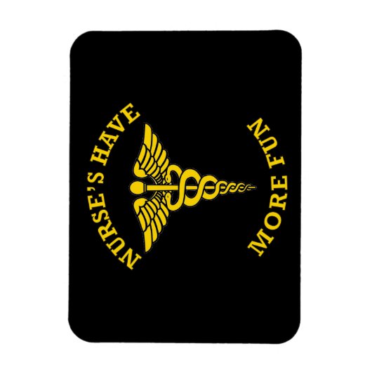 Zuster's hebben meer bonte kaduceus magneet (Verticaal)