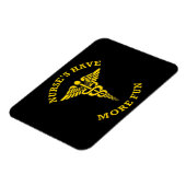 Zuster's hebben meer bonte kaduceus magneet (Linkerzijde)