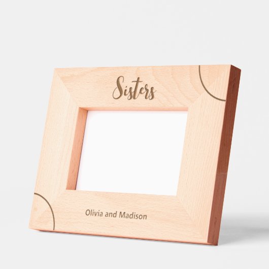 Zusters in cursief schrift en namen toevoegen gegraveerde lijstjes (Links)