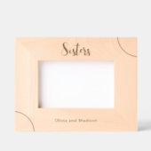 Zusters in cursief schrift en namen toevoegen gegraveerde lijstjes (Voorkant)