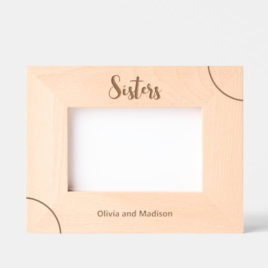 Zusters in cursief schrift en namen toevoegen gegraveerde lijstjes (Voorkant)