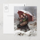 zuster's in de winter briefkaart (Voorkant / Achterkant)