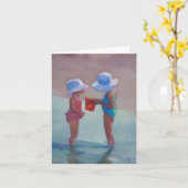 'Zusters in de zon Petten' Kaart (Gele Bloem)