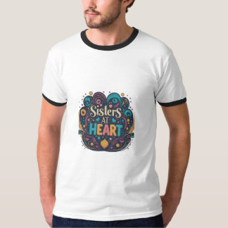 Zusters in hart en nieren t-shirt