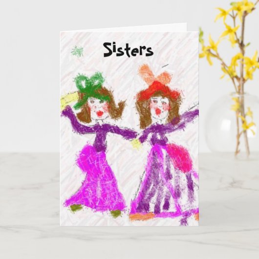 Zusters Kaart (Gele Bloem)