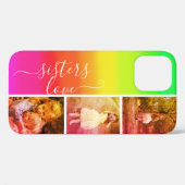 Zusters Liefde Fotocollage Sjabloon Heldere Regenb Case-Mate iPhone Case (Achterkant (horizontaal))