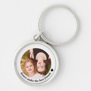 Zusters Maak de Beste Vrienden Foto Sleutelhanger