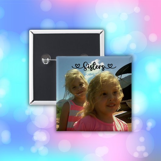 Zusters maken de beste vrienden | vierkante button 5,1 cm