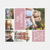 Zusters maken perfecte beste vrienden foto collage fleece deken (Voorkant (Horizontaal))