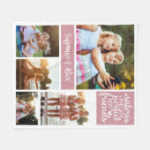 Zusters maken perfecte beste vrienden foto collage fleece deken (Voorkant (Horizontaal))