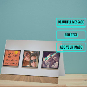 Zusters "Memory Wall" Verjaardag Kaart