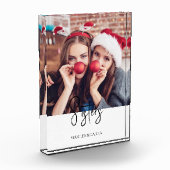 Zusters Moderne Kerstfoto Fotoblokken (Links)