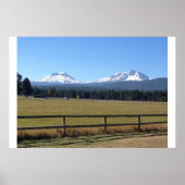 Zusters, Oregon Mountain Range Poster (Voorkant)