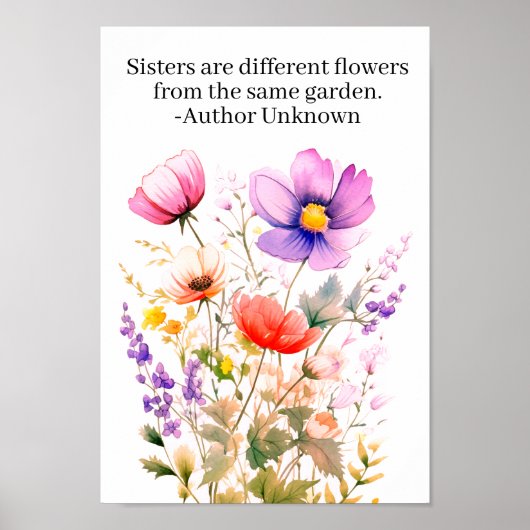 Zusters poster kunstprint (Voorkant)