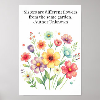 Zusters poster kunstprint
