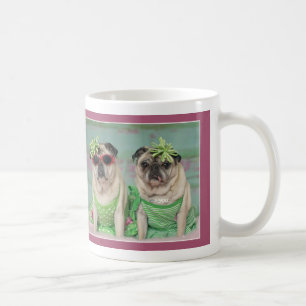 Zusters Pug Mok door Pugs en Kisses