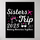 Zusters Reis 2025 Familie Matching Vakantie Liefhe Poster (Voorkant)