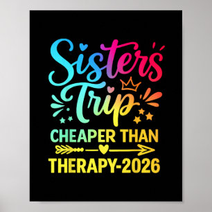 Zusters Reis 2026 Goedkoper Dan Therapie Zomer Vak Poster