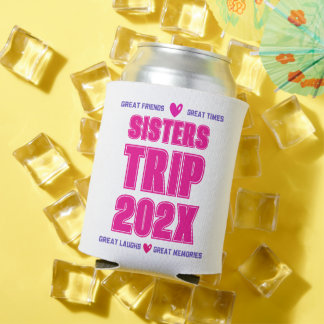 Zusters Reis 202X Aangepast Jaar Vakantie Vibe Lie Blikjeskoeler