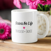 Zusters Roze Bloemen Foto Koffiemok