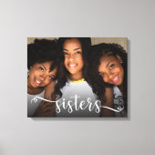 Zusters Script Foto Canvasprint Canvas Afdruk (Voorkant)