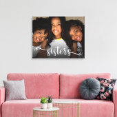 Zusters Script Foto Canvasprint Canvas Afdruk (Insitu (Woonkamer))