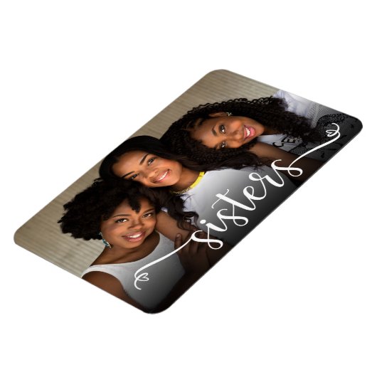 Zusters Script Foto Magneet (Linkerzijde)