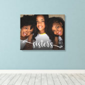 Zusters Script Fotocanvas Print (Insitu (Houten vloer))